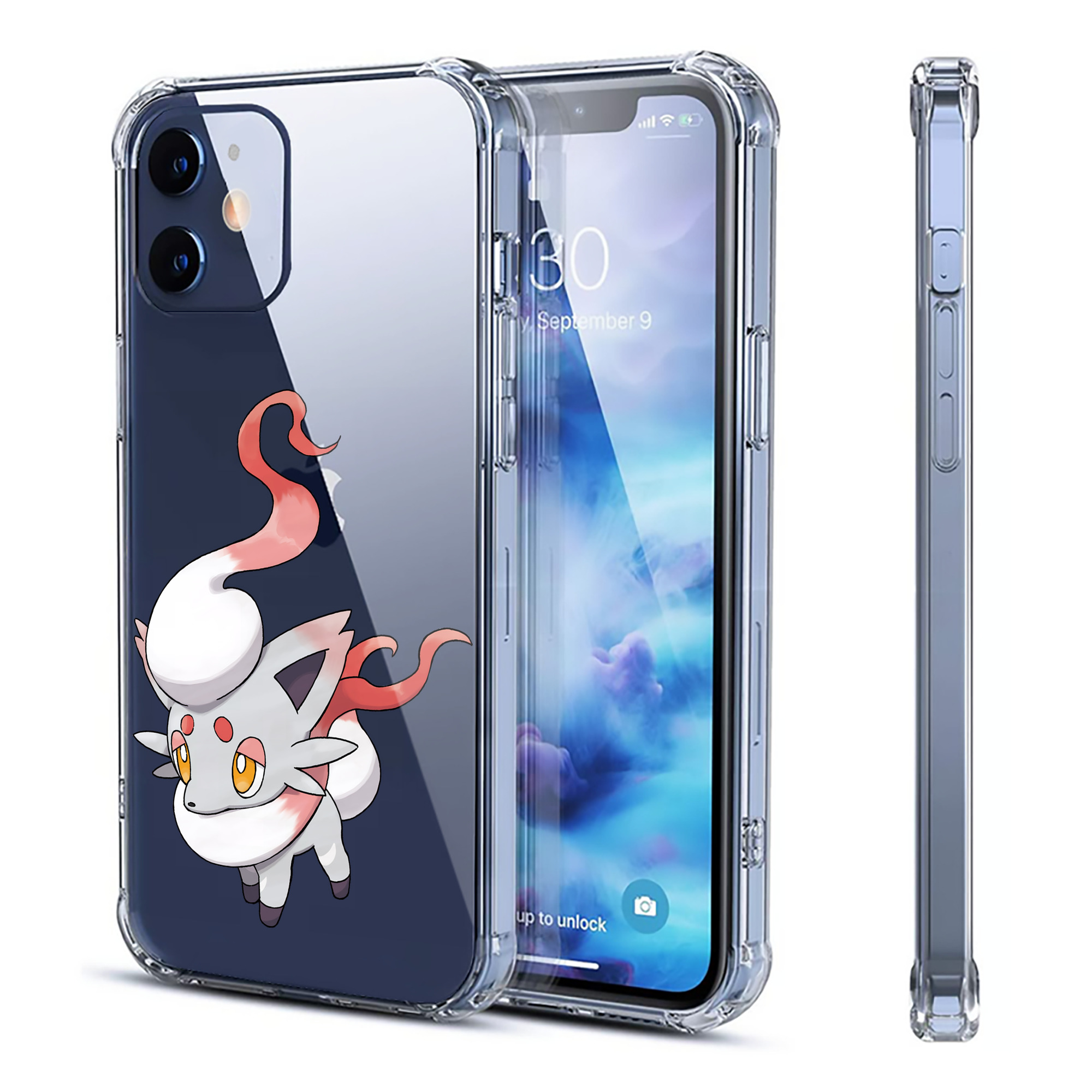 （画像用） ポケットモンスター Pokémon 【iPhone 12シリーズ対応】透明スマホケース（クリアソフトケース）